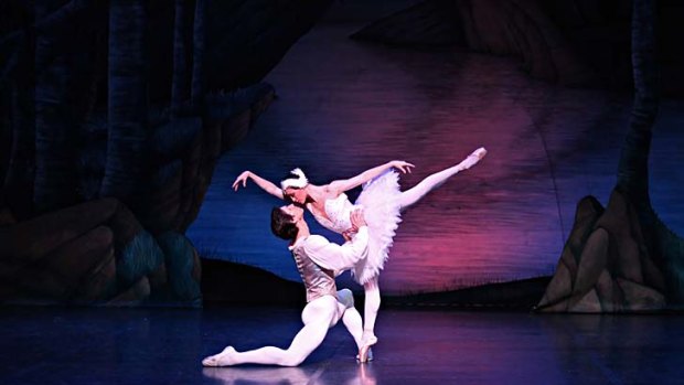 A scene from Swan Lake.
