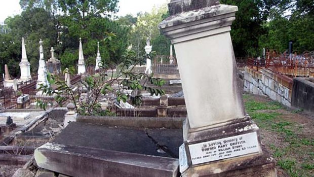 Fragile graves at Toowong Cemetery.