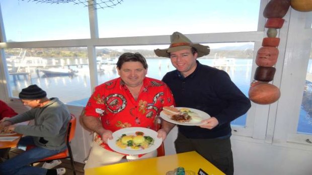 918am Breakfast at sea level at Narooma’s Quarterdeck Cafe