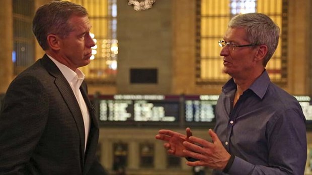 "It's an area of intense interest" ... Apple's CEO Tim Cook talks TVs with NBC's Brian Williams.