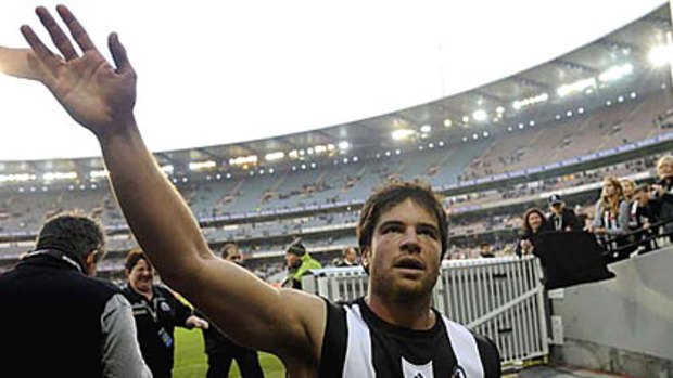 Key to the forward line: Collingwood's Paul Medhurst looks ready to return to top form.