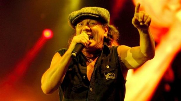 AC/DC singer Brian Johnson couldn't give away too many details about Malcolm Young's health but said he's got his 'fingers crossed'.