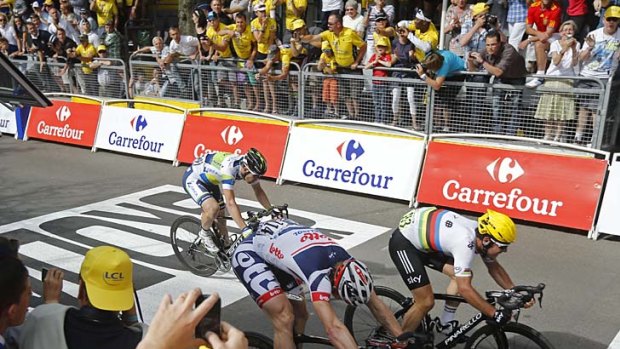 Cavendish claims victory.