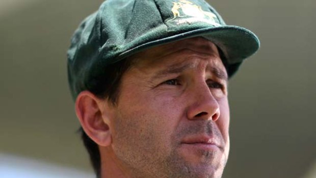 Down the order . . . Ricky Ponting has dropped out of the world's top 20 in the batting rankings.