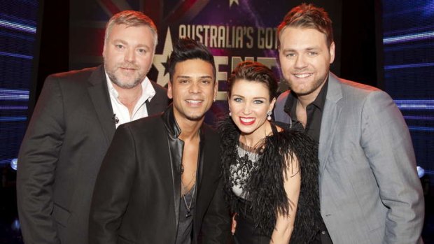The days of old ... Kyle Sandilands, far left, was a former judge on Australia's Got Talent, could he be again?