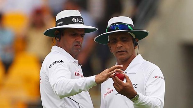 Umpires Aleem Dar and Asad Rauf called off play due to bad light on the first two days of the first Test.