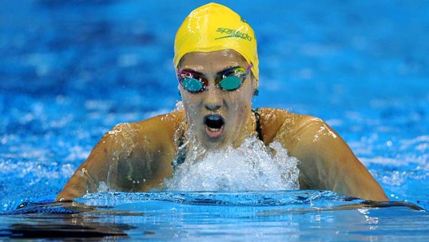 Australia's Stephanie Rice competing in the final of the women's 400-metre individual medley.