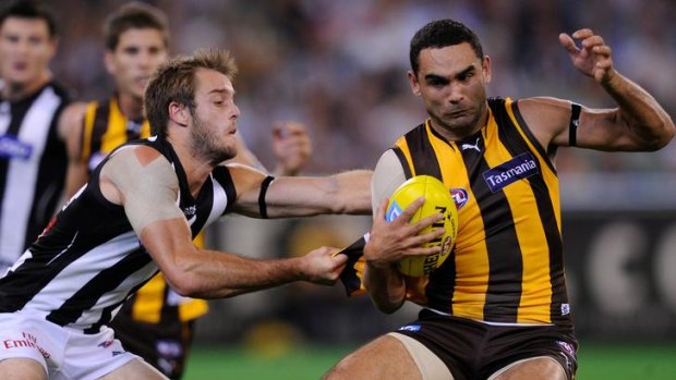 Costly: Shaun Burgoyne (right) has not yet delivered for Hawthorn.