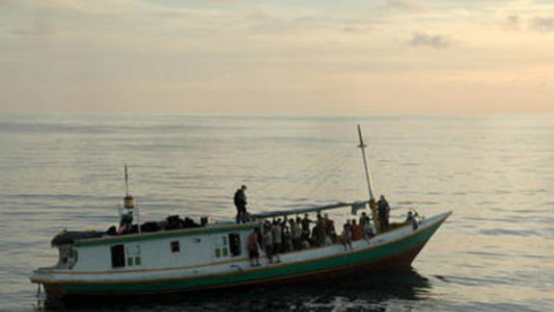 Suspected Illegal Entry Vessel (SIEV) 36 at sea.