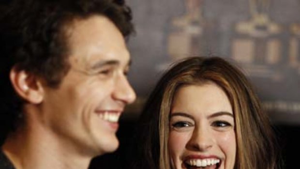Youth injection ... Oscars change tack with young hosts James Franco and Anne Hathaway.