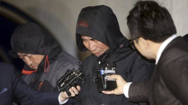 Under arrest: The ferry's captain, Lee Joon-Seok. 