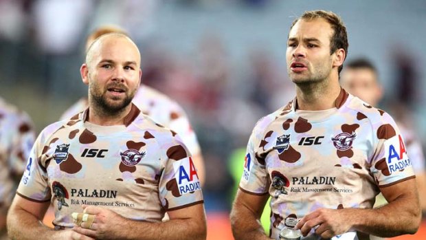 Brothers in arms ... the Stewart brothers' futures are both tied to the Manly club.