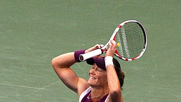 Open slather: Sam Stosur relishes her greatest win.