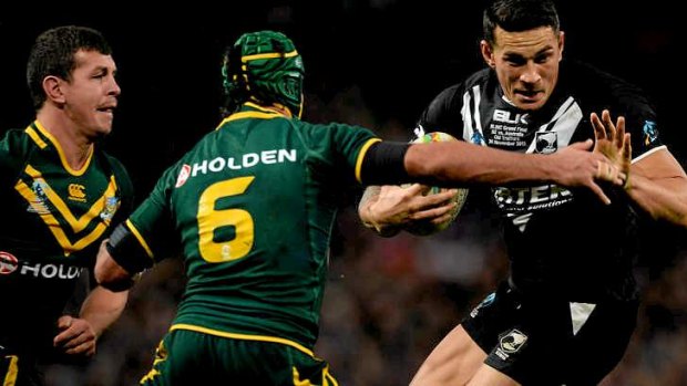 Sonny Bill Williams struggled to have an impact in the World Cup final.