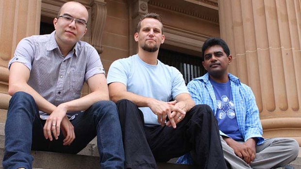 Fluent founders Cameron Adams, Jochen Bekmann and Dhanji Prasanna.