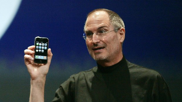 Apple CEO Steve Jobs demonstrates the new iPhone in 2007 - the iPhone 8 will be the tenth anniversary of the phone that revolutionised how we communicate.