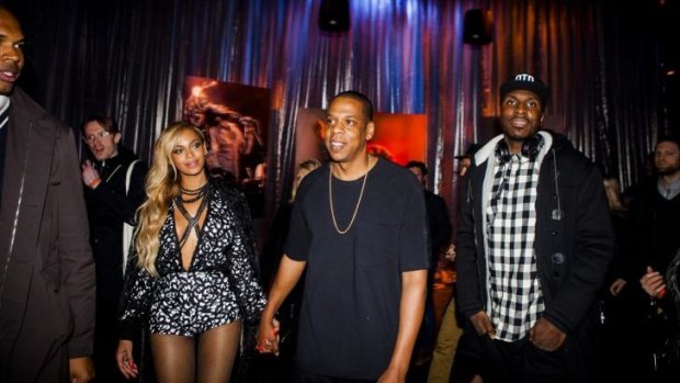Beyonce and Jay Z at the launch of Tidal in March. 