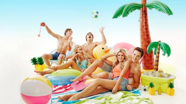The most likely candidates for <i>I'm A Celebrity ... Get Me Out of Here</i> include anyone from <i>Neighbours</i> (from left: Taylor Glockner, Kyle Canning, Saskia Hampele, Harley Bonner and Jenna Rosenow).  