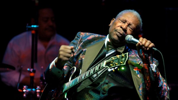 Legend ... B.B. King performing at the Wicomico Youth and Civic Center, in Salisbury, Maryland in 2007.  