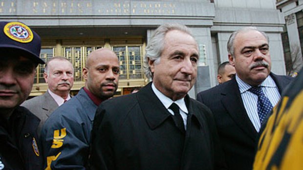 Jailed for 150years . . . Bernie Madoff was found guilty of robbing investors of $US50 billion.