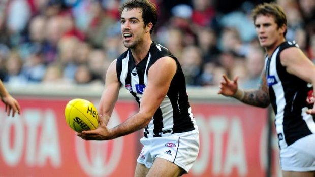Steele Sidebottom in action at the MCG.