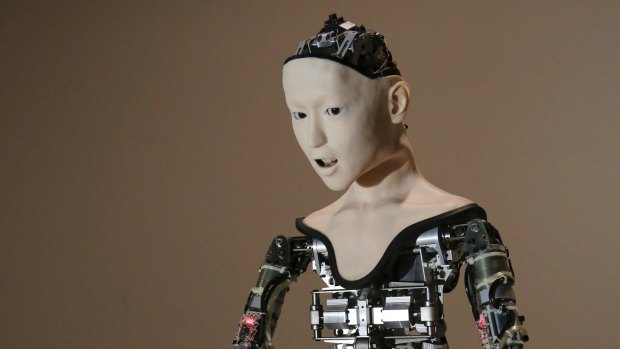 The humanoid robot "Alter" at the National Museum of Emerging Science and Innovation in Tokyo.