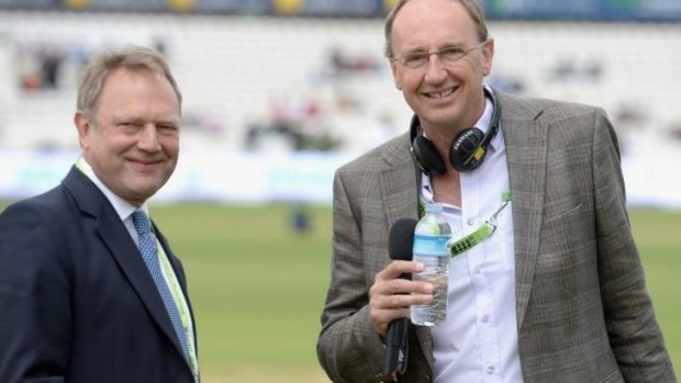 England's manager director of cricket, Paul Downton, speaks with Jonathan Agnew of the BBC's Test Match Special at the Oval.