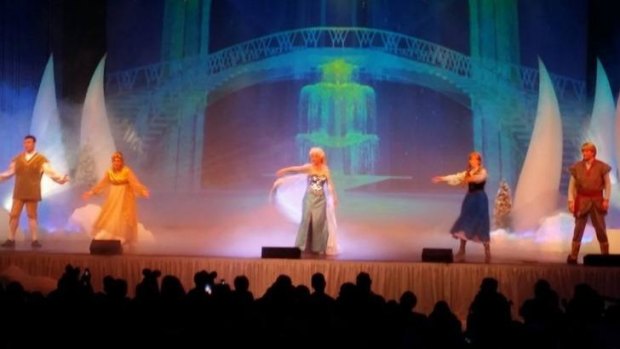 The Frozen singalong at Disney World.