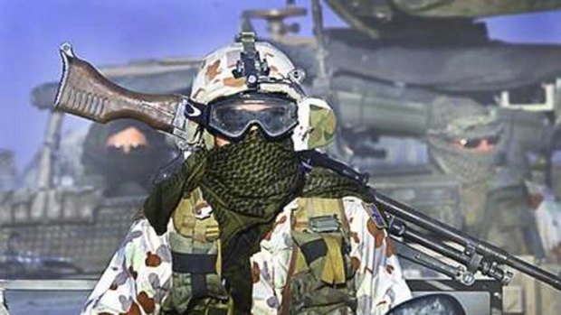 An Australian SAS soldier ...