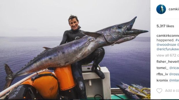 Jaga Crossingham's monstrous wahoo catch.