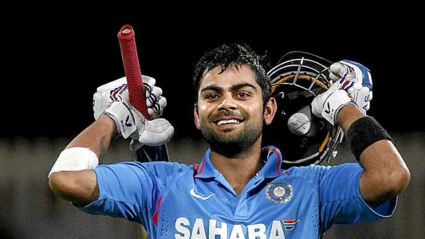 Virat Kohli scored the fastest century by an Indian in a one-day international.