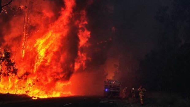 Horror start to the bushfire season: the recent blaze at Londonderry.
