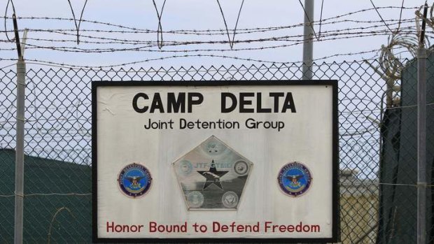Questionable defence of freedom ... the detention centre at Guantanamo Bay.