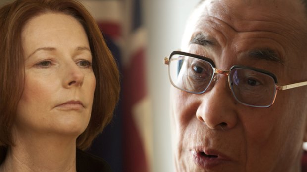 'There's no point to seek advice from him' ... the Dalai Lama on meeting Prime Minister Julia Gillard.
