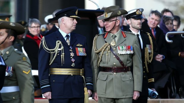 Pay cut: General David Hurley (right) will be paid $445,100 as NSW Governor.