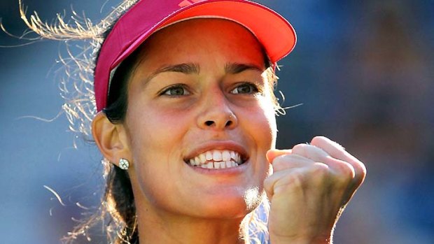 Ana Ivanovic of Serbia is through to the second round of the US Open.