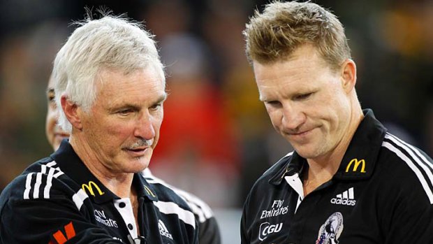 Eddie McGuire says talk about Mick Malthouse walking out on the succession plans with Nathan Buckley is an example of outside forces trying to unsettle the club.