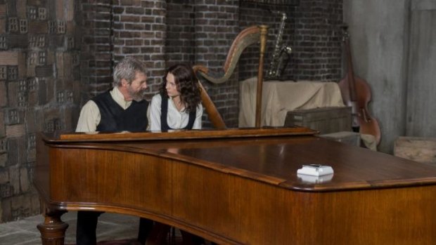 Keeper of memories: Jeff Bridges in a scene with Taylor Swift in <i>The Giver</i>.