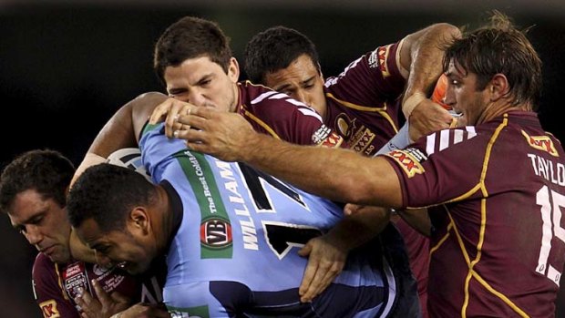 Monster minutes &#8230; Manly back-rower Tony Williams's 23-minute cameo made its mark on the Maroons in Origin I. Another 20 minutes like that could turn the series NSW's way.