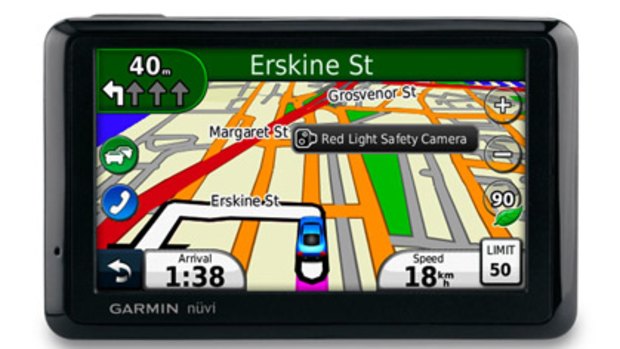 A Garmin Nuvi 1390 Navigator GPS