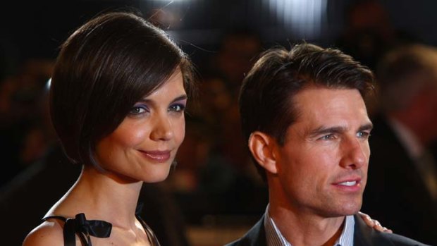 Split ... Katie Holmes and Tom Cruise.