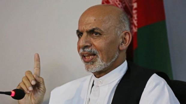 Ashraf Ghani was in the lead by more than 1 million votes, according to preliminary results.