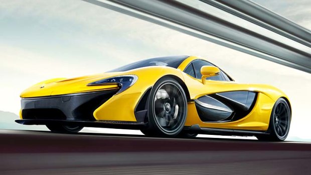 F1-inspired &#8230; the McLaren P1 features twin turbochargers.