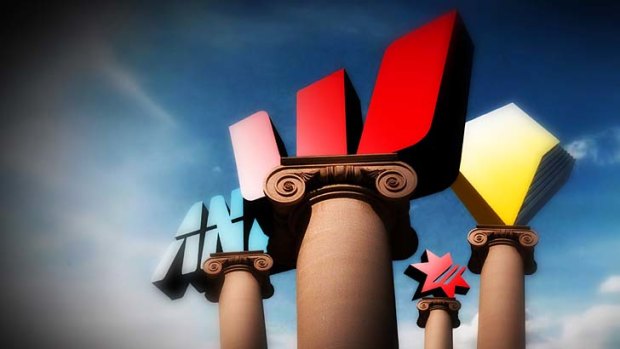 In a league of their own: Australia's big four banks.