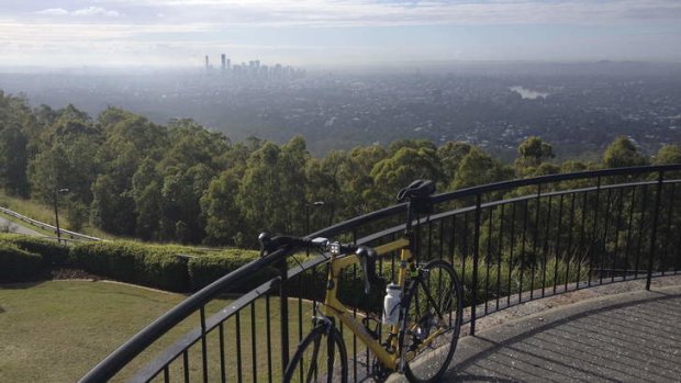 Long way to the top: the view from Mount Coot-Tha.
