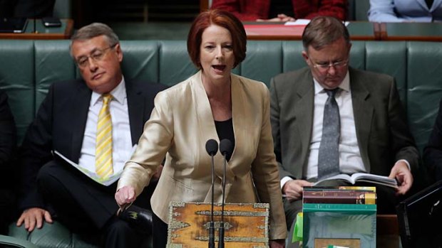 Prime Minister Julia Gillard faced one question after another from the Coalition on the carbon tax.