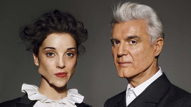 Genius duo ... David Byrne and St Vincent.