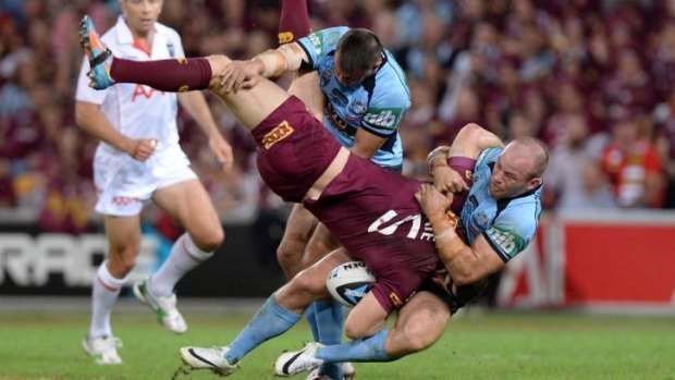 The NRL has been silent over the Josh Reynolds tackle of Brent Tate during Origin I.