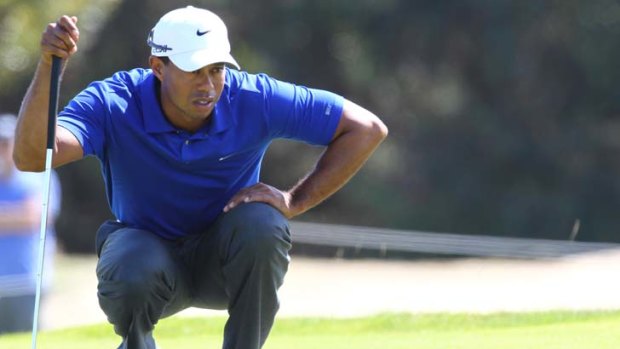 Putting problem: it wouldn't drop for Tiger Woods.
