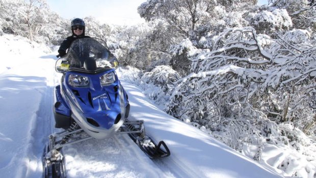 If you want a break from skis, try snowmobiles.